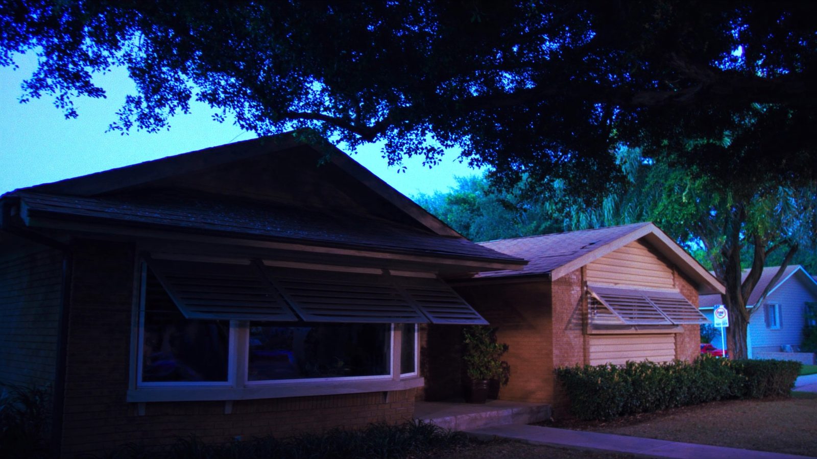 Row of single-family rental homes in suburban Houston neighborhood