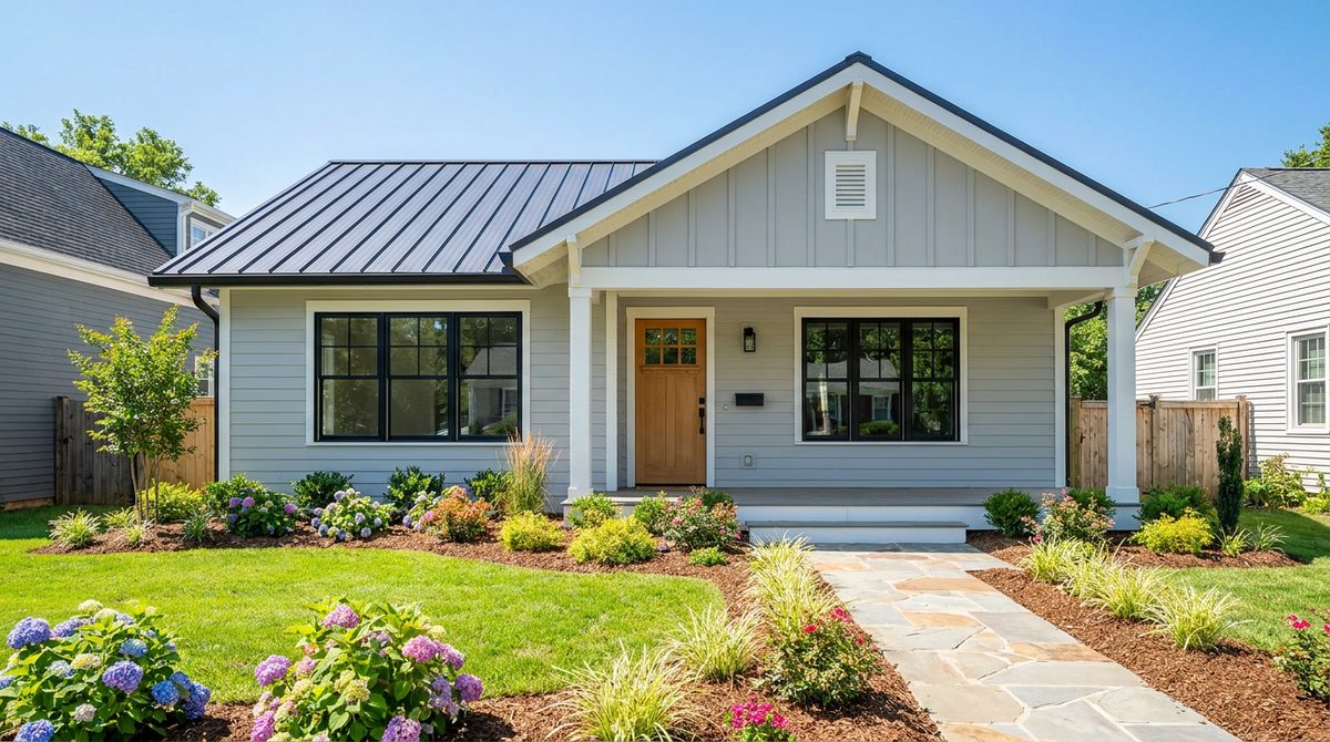 Renovated single-family rental home representing a completed BRRRR method deal ready for cash-out refinance based on after-repair value
