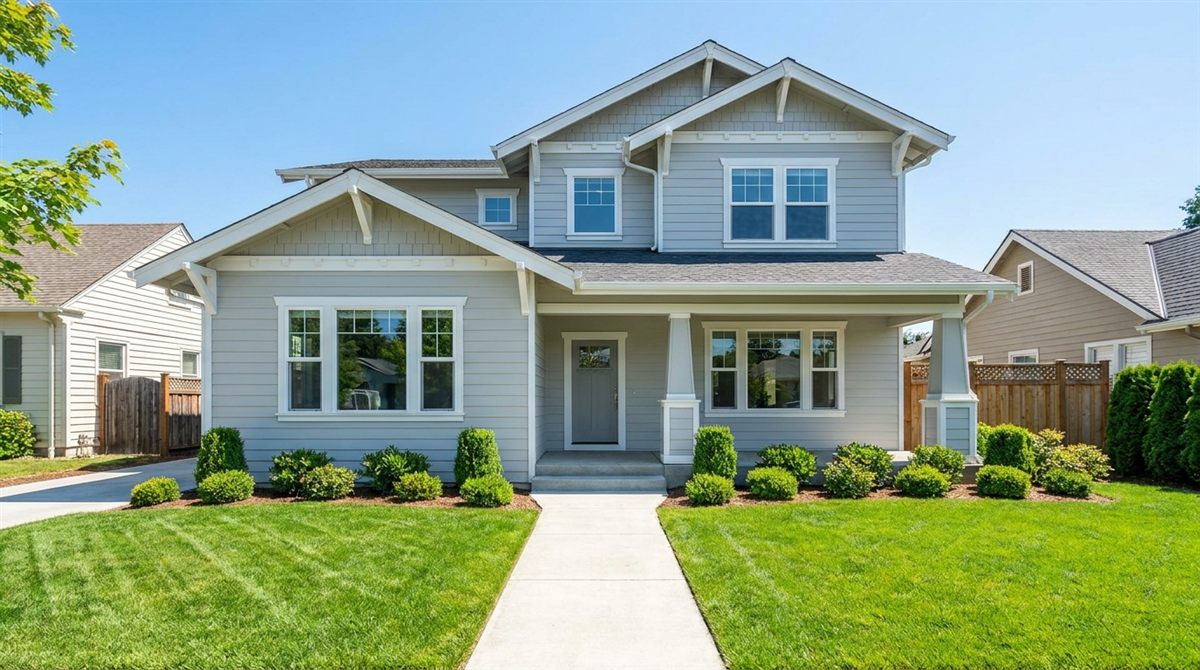 Bright, well-maintained investment home representing the layered financing of the real estate capital stack