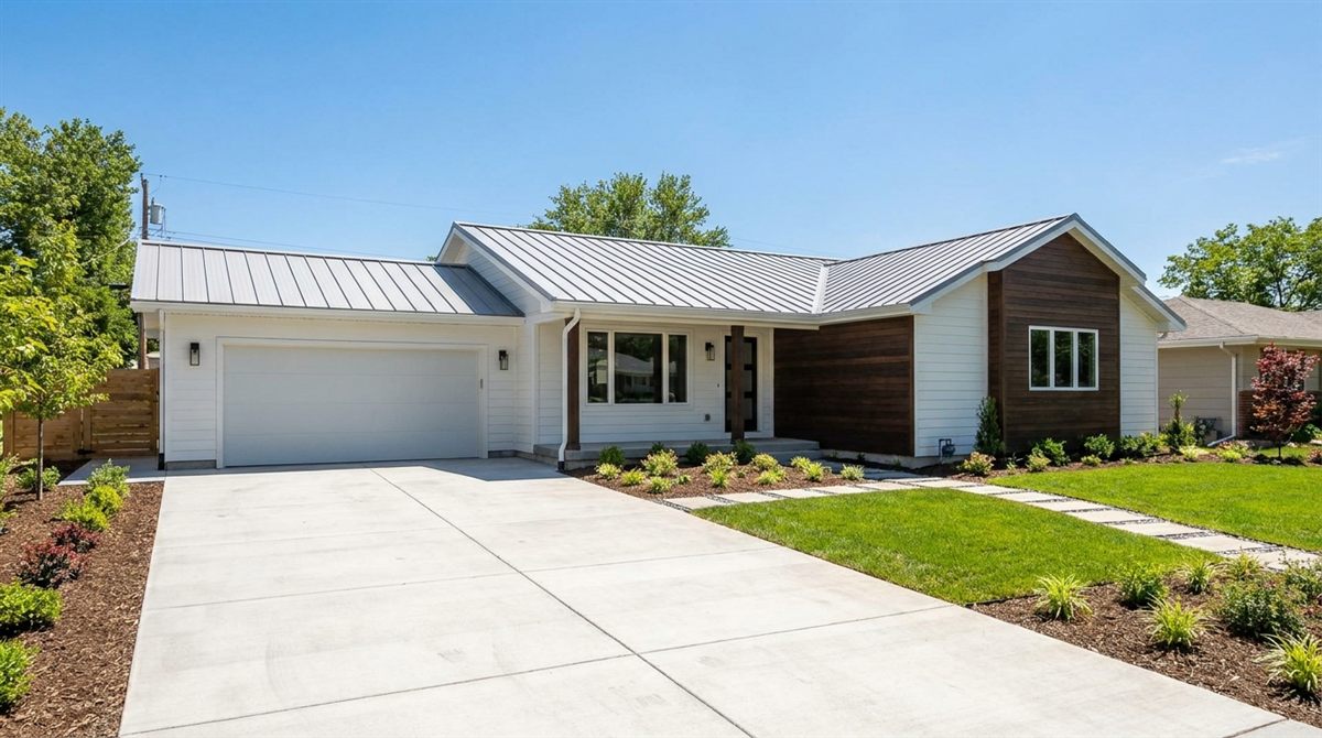 Attractive renovated single-family rental home with fresh landscaping representing components reclassified in a cost segregation study