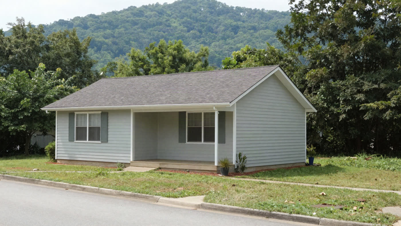 Bright, well-maintained brick home with a green lawn on a tree-lined Chattanooga, Tennessee street, the kind of property that moves through off-market investor channels