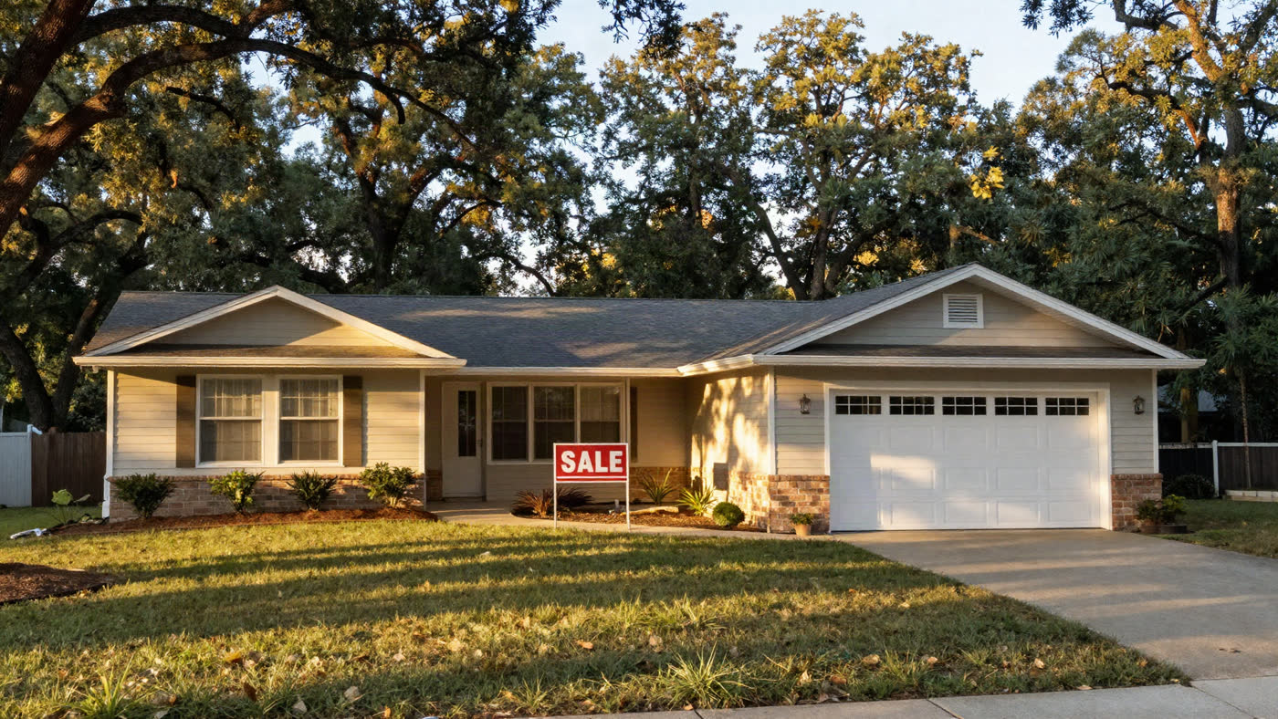 Bright, well-maintained brick ranch home on a tree-lined Raleigh, North Carolina street, the kind of property that moves through off-market investor channels