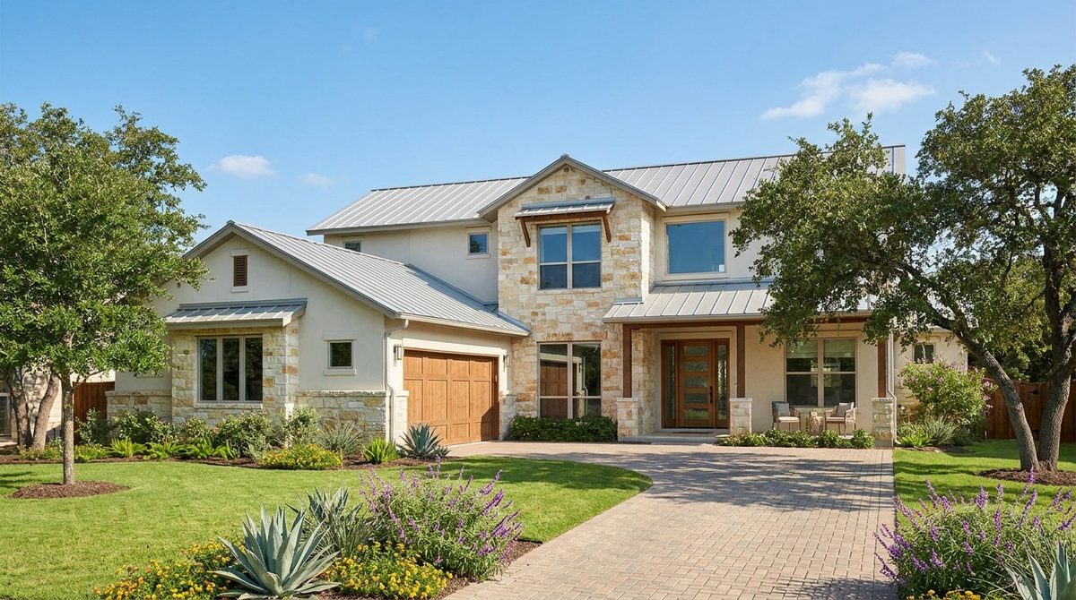 Renovated single-story San Antonio bungalow at golden hour, typical 2026 cash-buyer target inventory in Bexar County