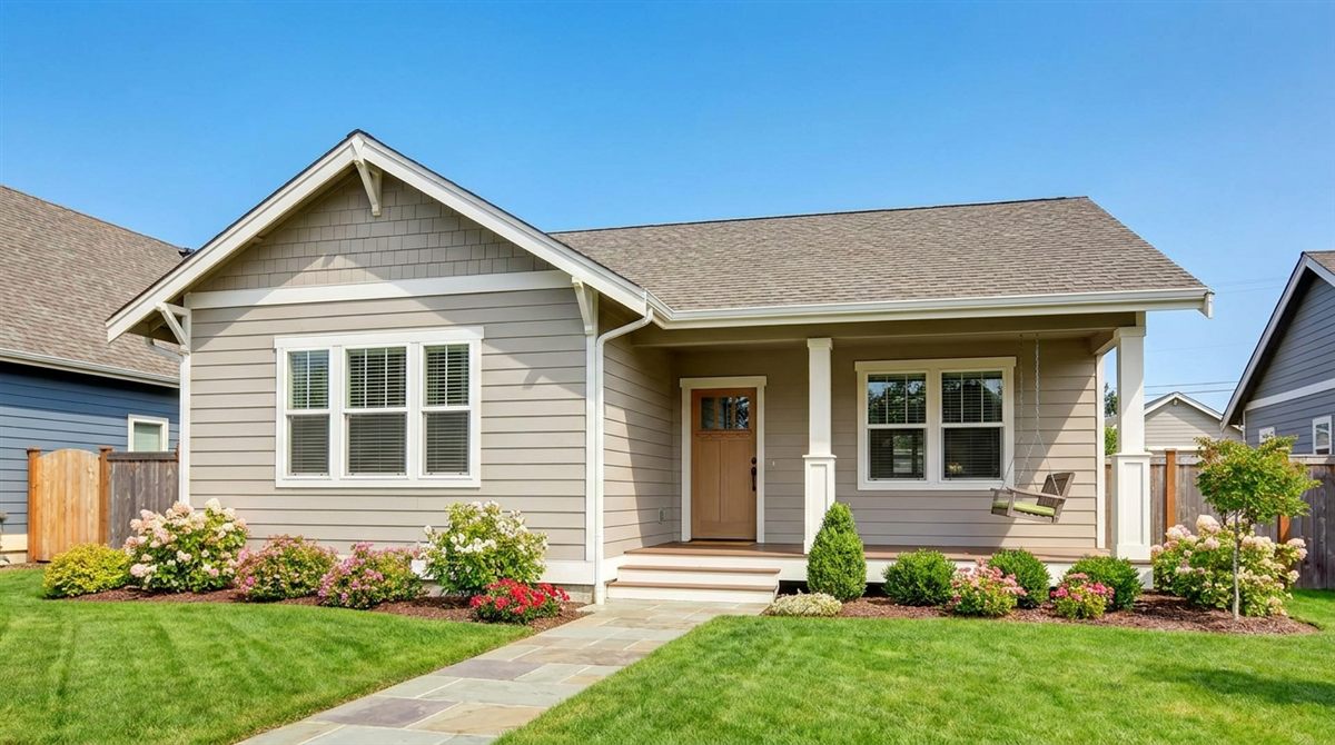 Attractive renovated garden-style apartment community with fresh landscaping and bright natural daylight representing a stabilized multifamily asset capitalized with gap financing in 2026