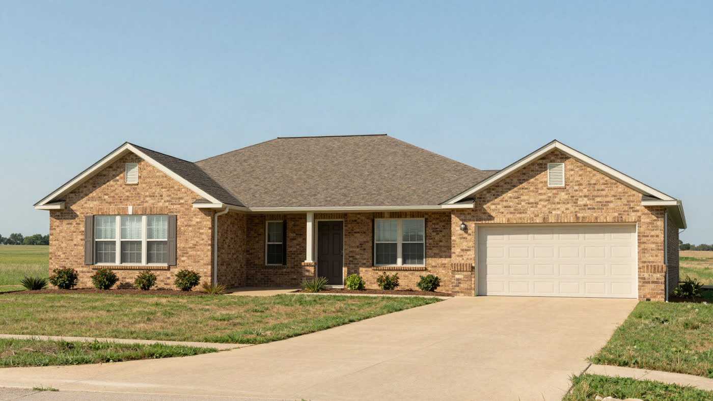 Bright, well-maintained single-family home in Oklahoma with a covered porch, the kind of house an heir inherits and sells
